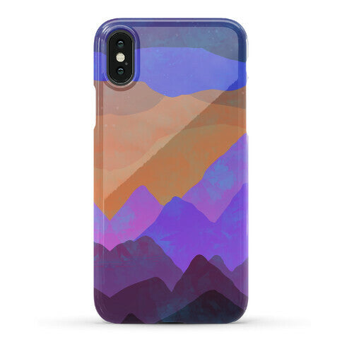 Abstract Mountain Sunset Phone Case